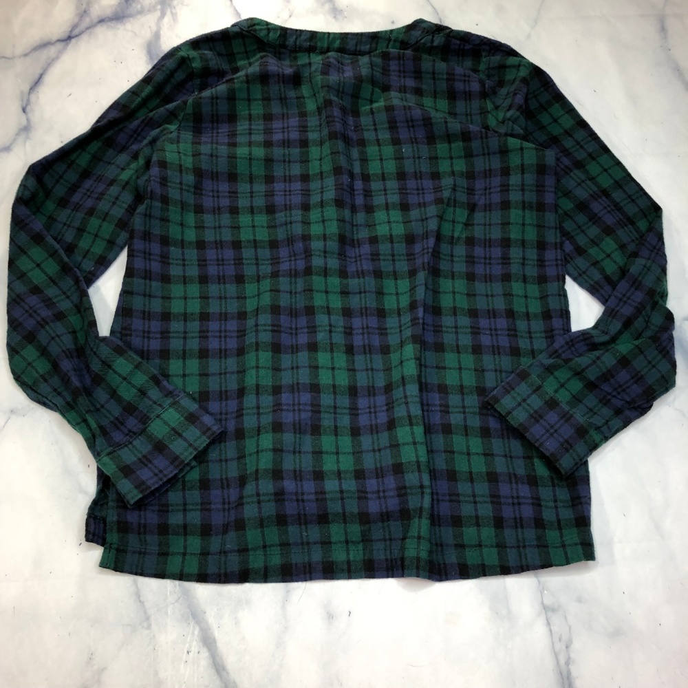 Pendleton Blue & Green Cotton Button Up Flannel - image 4
